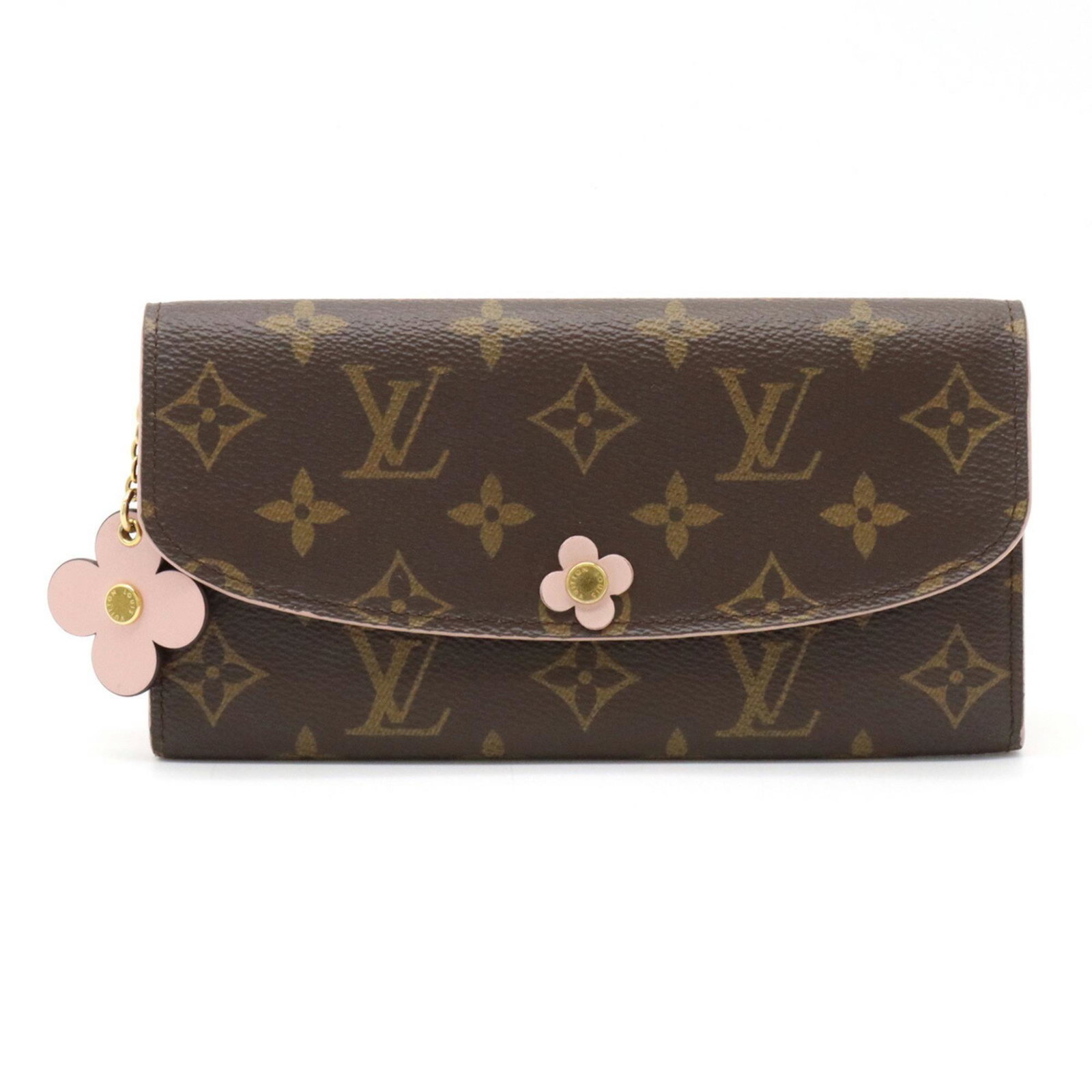 LOUIS VUITTON Louis Vuitton Monogram Portefeuille Emily Flower Motif Bifold Rose Ballerine Pink: LOUIS VUITTON Louis Vuitton Monogram Portefeuille Emily Flower Motif Bifold Rose Ballerine Pink M64202 Brand: Louis Vuitton Line: Monogram Type: Long wallet (bi-fold) Gender: Women Material: Monogram 