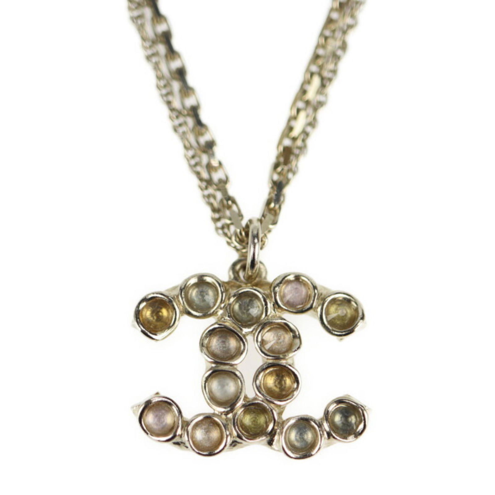 CHANEL Chanel rhinestone double chain 18C necklace metal gold logo here mark color stone 2018 cruise: CHANEL Chanel rhinestone double chain 18C necklace metal gold logo here mark color stone 2018 cruise Brand: Chanel Necklace Type: Necklace Style: Fashion Gender: Men Women Unisex Material: Metal Rhine