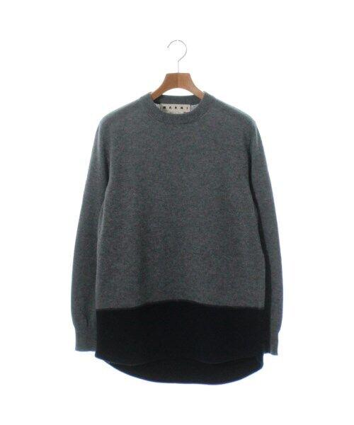 MARNI Knitwear/Sweater GrayxNavy 44(Approx. S): MARNI Knitwear/Sweater GrayxNavy 44(Approx. S) Style: Pullover Color: GrayxNavy Size: 44(Approx. S) "Size (Men's): 44 (S rank) Size Type: Regular Type: Knit sweater Vintage: No Fit: Regular Neckline: