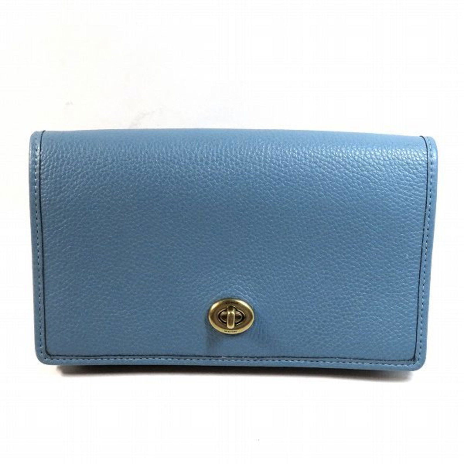 Coach COACH Hayden Foldover Crossbody Clutch Brass 89360 Shoulder Bag Ladies: Coach COACH Hayden Foldover Crossbody Clutch Brass 89360 Shoulder Bag Ladies Brand: Coach Model: Hayden Foldover 89360 Type: Shoulder bag Material: Leather Leather: Color: Blue Gender: Women Size (HxW