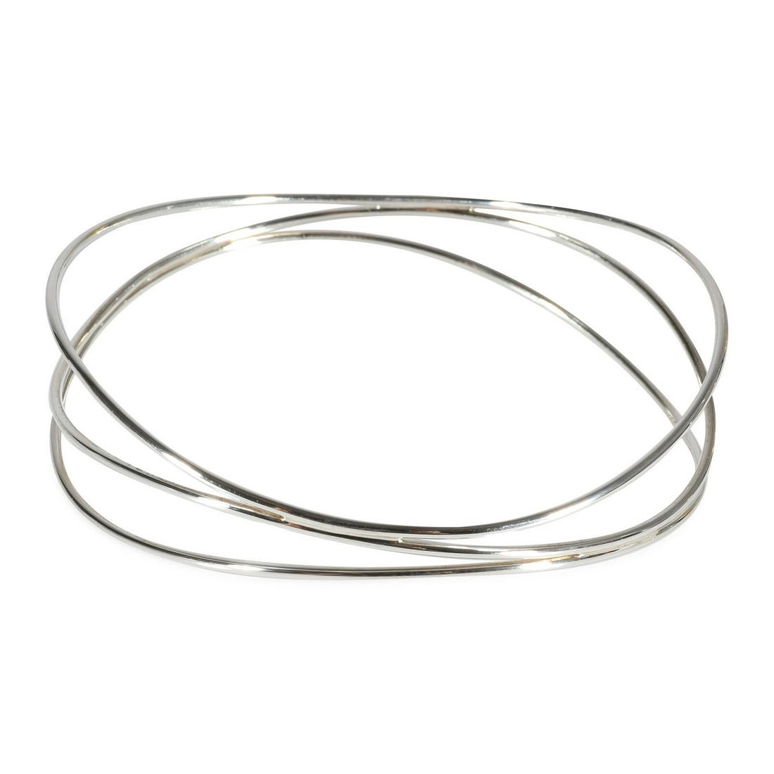 Tiffany & Co. Elsa Peretti 3 Row Wave Bracelet in 925 Sterling Silver: Tiffany & Co. Elsa Peretti 3 Row Wave Bracelet in 925 Sterling Silver Gender: Unisex Metal: Sterling Silver Gross Weight (Grams): 7.59 Metal Purity: 925 With Original Box/Packaging: No With Papers: No