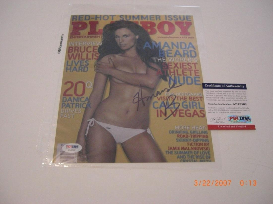 AMANDA BEARD USA OLYMPICS PLAYBOY SEXY COVER PSA/DNA SIGNED 8X10 PHOTO: AMANDA BEARD USA OLYMPICS PLAYBOY SEXY COVER PSA/DNA SIGNED 8X10 PHOTO Olympic Sport: SWIMMING Original/Reprint: Original Product: Photo Pre-Owned PLEASE NOTE: Framed Large or heavy Items do not have 