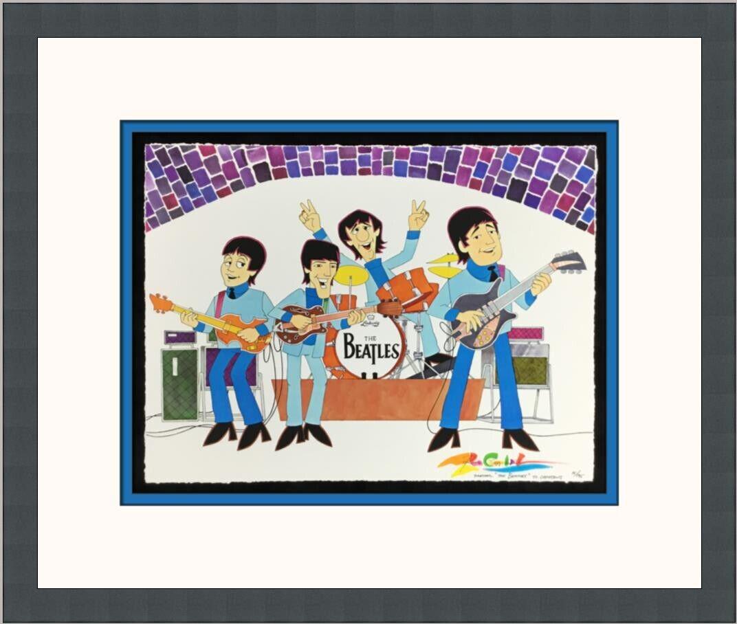 Ron Campbell TV Beatles at Cavern L/ED Signed and Numbered Giclee Print 15/195: Ron Campbell TV Beatles at Cavern L/ED Signed and Numbered Giclee Print 15/195 Animation Studio: Beatles Character: Beatles Signed By: Ron Campbell Autograph Format: Hard Signed Tradition: Western Ani