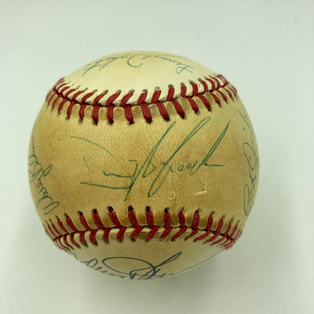 1986 New York Mets World Series Champs Team Signed Vintage Nl Baseball