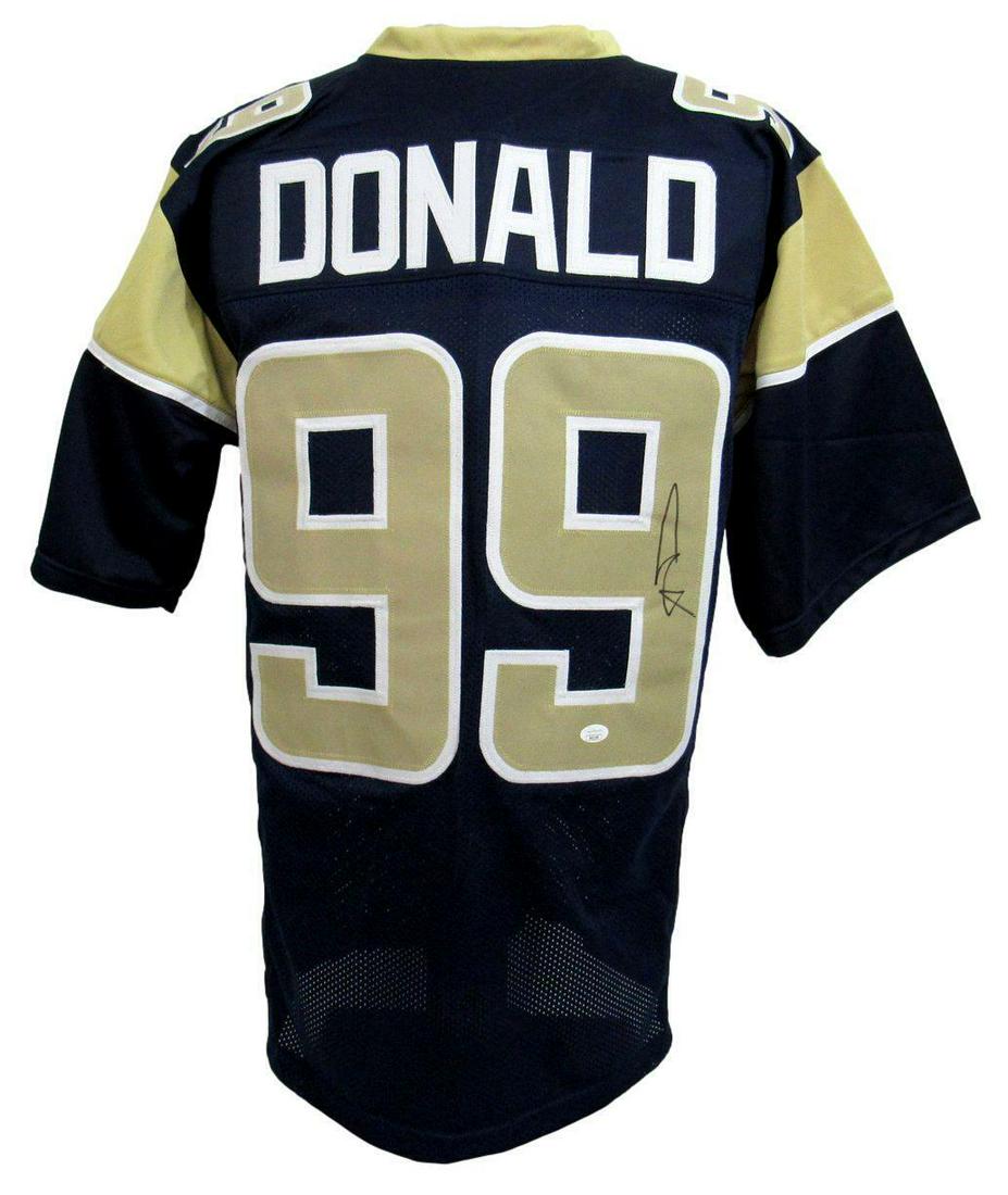 Aaron Donald Univ of Pittsburgh Signed/Auto Custom Football Jersey JSA 166019: Aaron Donald Univ of Pittsburgh Signed/Auto Custom Football Jersey JSA 166019 Sport: Football Product: Jersey Original/Reprint: Original Team: University of Pittsburgh Autograph Authentication: JSA Le