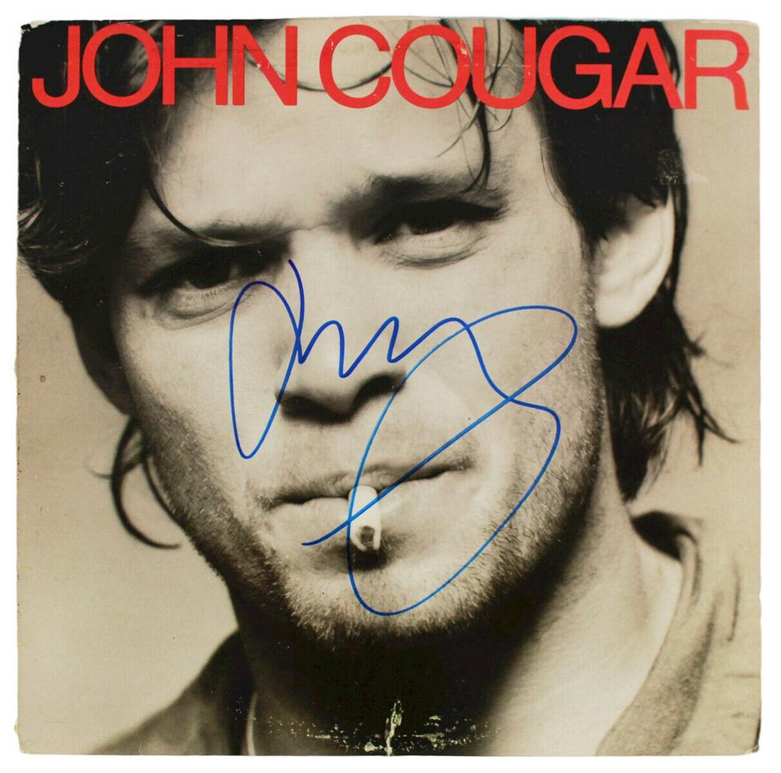 John Mellencamp Signed John Cougar Album Cover BAS #BG90714: John Mellencamp Signed John Cougar Album Cover BAS #BG90714 Industry: Music Object Type: Record Original/Reproduction: Original Autograph Authentication: Beckett Product Coa: Beckett Product Signed By