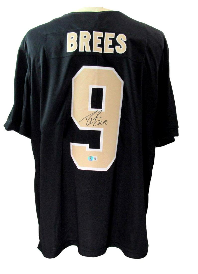 Drew Brees Autographed Black Nike On Field Football Jersey Saints Beckett 178372: Drew Brees Autographed Black Nike On Field Football Jersey Saints Beckett 178372 Sport: Football Product: Jersey Original/Reprint: Original Team: New Orleans Saints Autograph Authentication: BAS/Becke