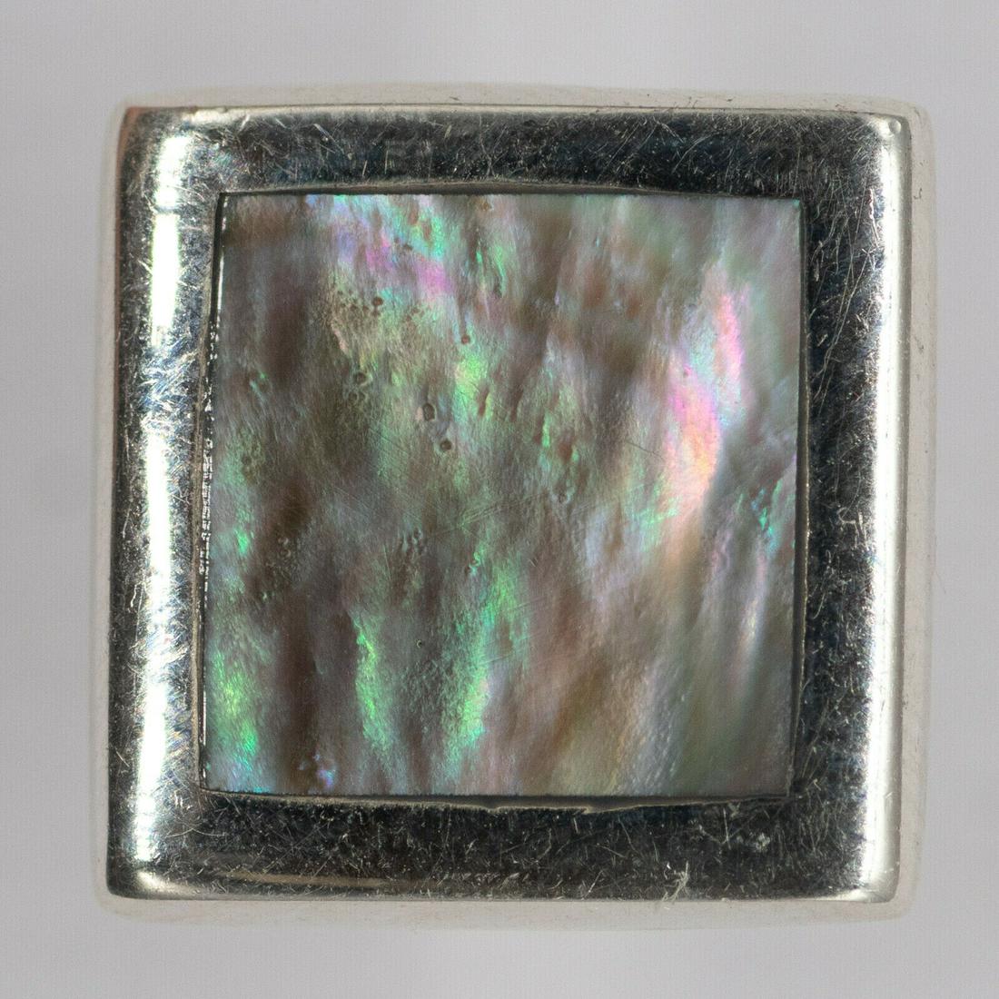 STERLING SILVER ABALONE SQUARE SHAPED STUD EARRINGS 925 NEW OLD STOCK (195): STERLING SILVER ABALONE SQUARE SHAPED STUD EARRINGS 925 NEW OLD STOCK (195) Shape: SquareStyle: StudColor: AbaloneBrand: UnbrandedType: EarringsPre-Owned The MYNT Guarantee: All items in this auction