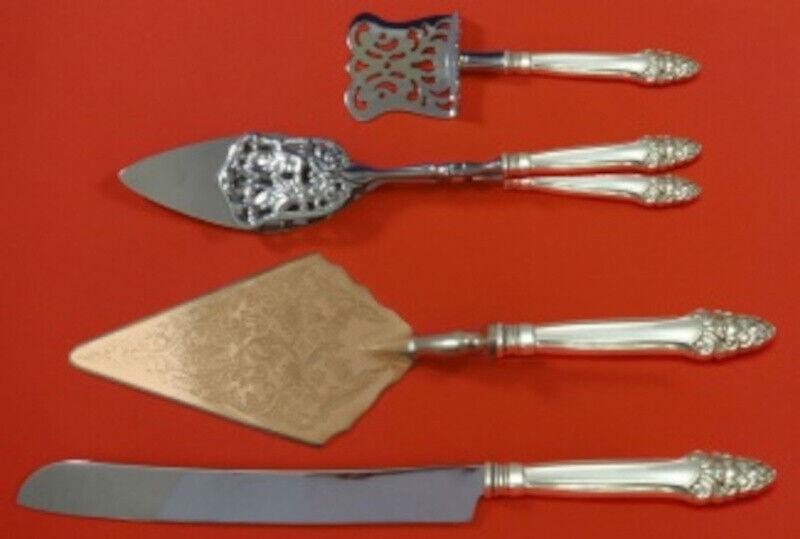 Sovereign Old by Gorham Sterling Silver Dessert Serving Set 4pc Custom Made: Sovereign Old by Gorham Sterling Silver Dessert Serving Set 4pc Custom Made Sovereign old by gorhamsterling silver custom made hollow handle with stainless implements dessert serving set 4-piece in th