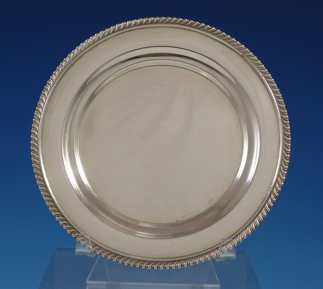 Gadroon by Becht & Hartl Sterling Silver Bread and Butter Plate: Gadroon by Becht & Hartl Sterling Silver Bread and Butter Plate #1470 Gadroon by becht & hartlbeautiful gadroon by becht & hartl sterling silver bread and butter plate marked. The plate measures 6" in