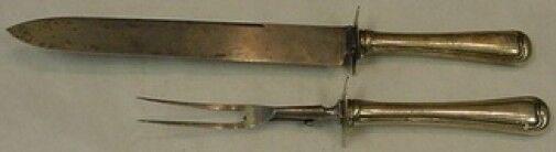 Old French by Gorham Sterling Silver Roast Carving Set 2-Piece (Knife and Fork): Old French by Gorham Sterling Silver Roast Carving Set 2-Piece (Knife and Fork) Old french by gorhamsterling silver hollow handle with stainless blade and implement roast carving set, 2-piece consisti