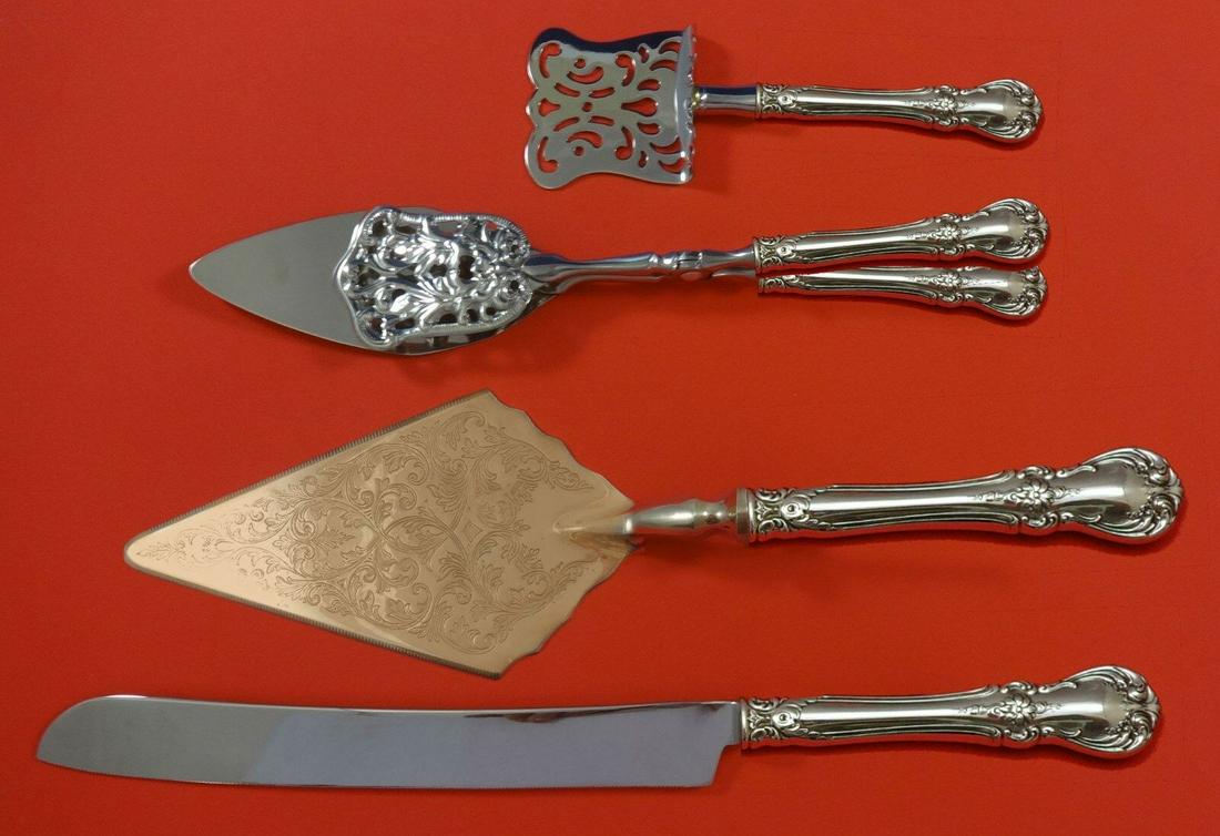 Old Master by Towle Sterling Silver Dessert Serving Set 4pc Custom Made: Old Master by Towle Sterling Silver Dessert Serving Set 4pc Custom Made Old master by towlesterling silver custom made hollow handle with stainless implement dessert serving set 4-piece which includes