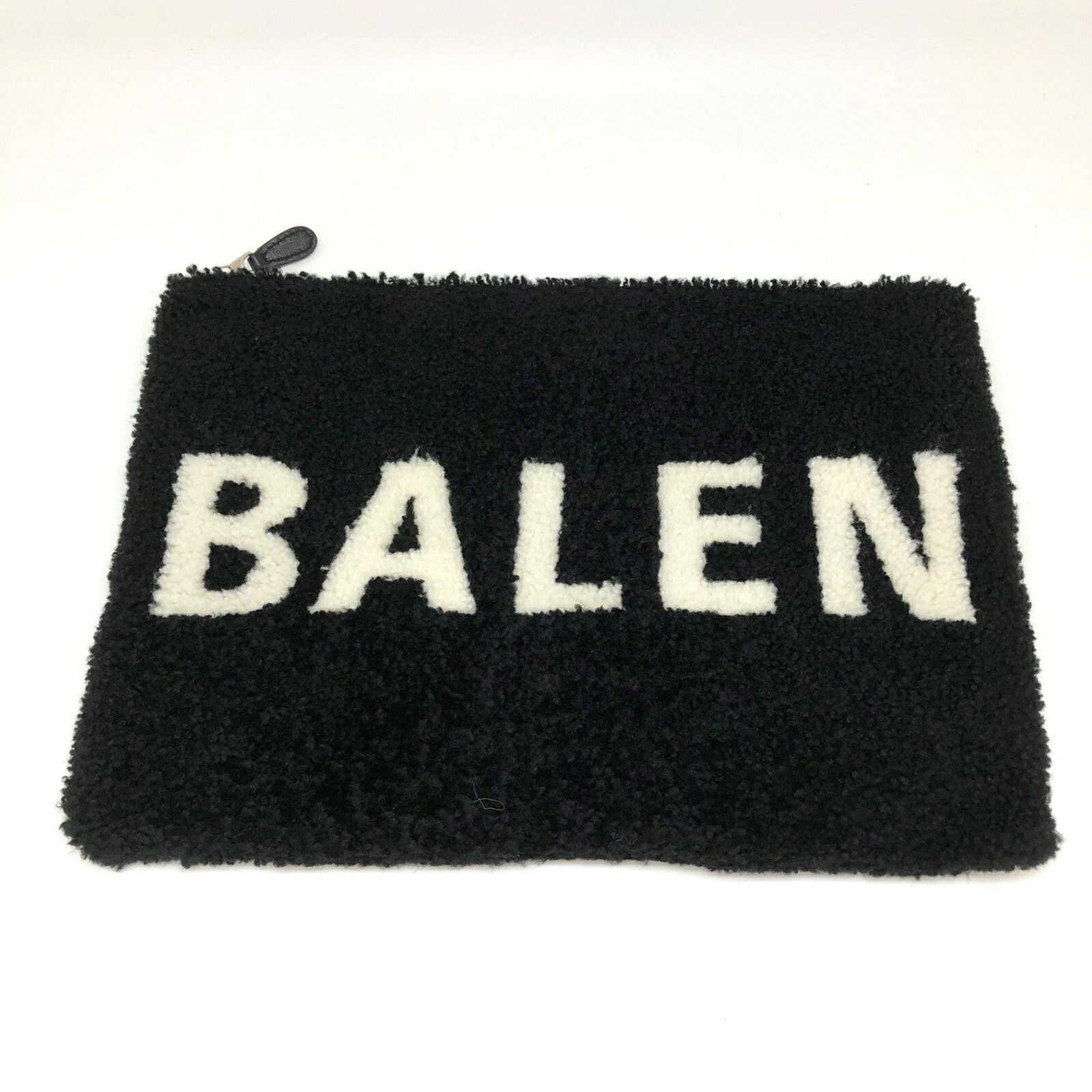 Balenciaga shop shearling pouch