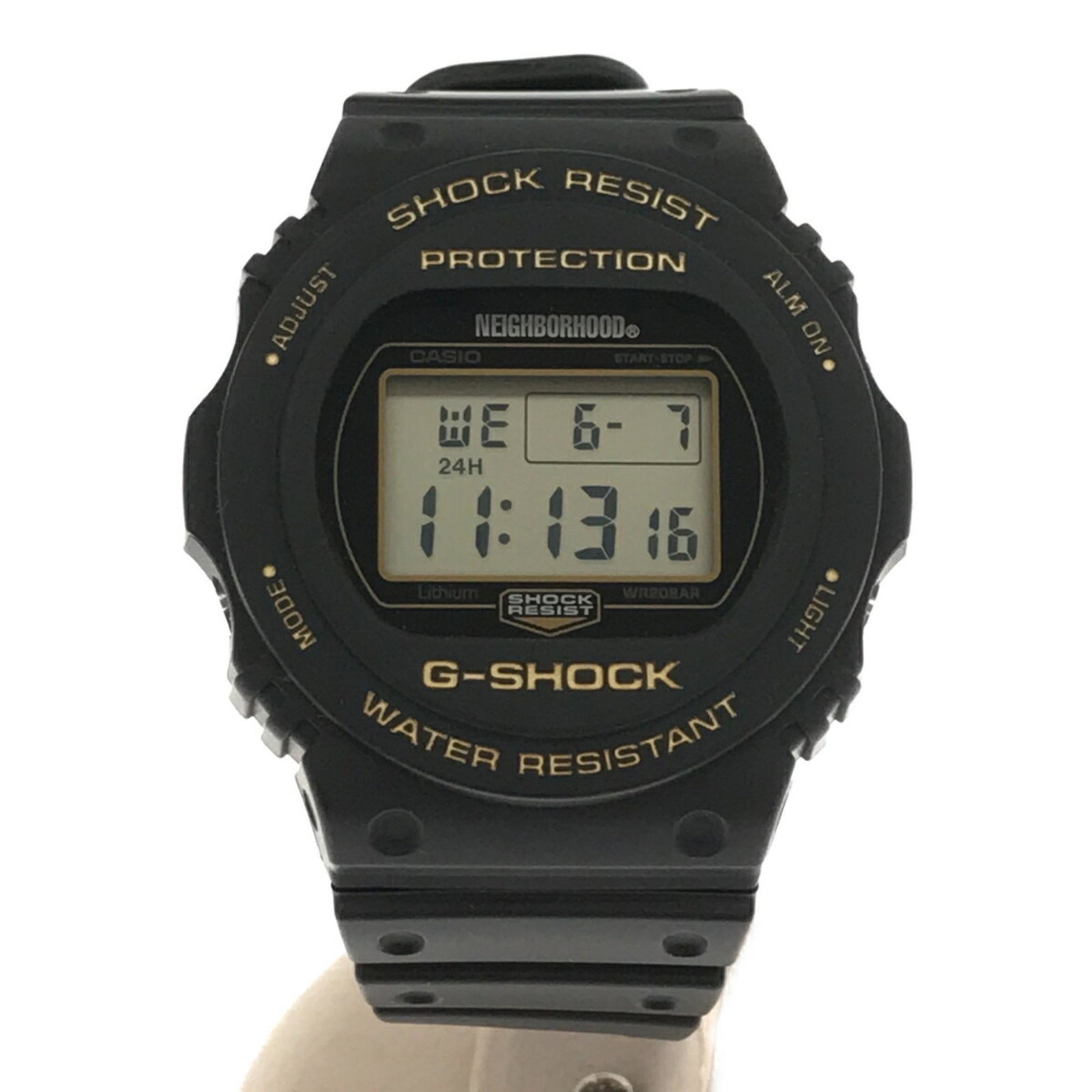 G-SHOCK G-Shock NEIGHBORHOOD Collaboration Model DW-5750E Watch Neighborhood Double Name Black Men's: G-SHOCK G-Shock NEIGHBORHOOD Collaboration Model DW-5750E Watch Neighborhood Double Name Black Men's Quartz Digital With Box Brand: Unspecified Type: Wristwatch Gender: Men Display: Digital Color: Bla