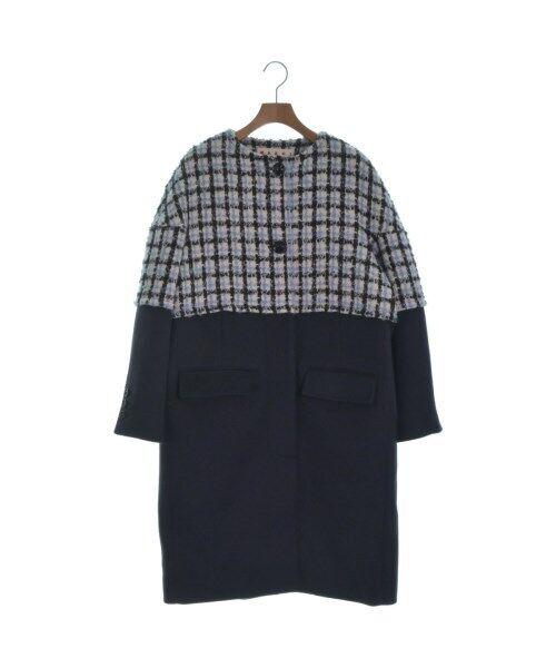 MARNI Coat (Other) NavyxWhitexBlue(Check Pattern) 38(Approx. S): MARNI Coat (Other) NavyxWhitexBlue(Check Pattern) 38(Approx. S) Color: NavyxWhitexBlue(Check Pattern) "Size (Women's): 38 (S rank) Size Type: Regular Type: Coat (Other) A: Excellent The Mynt Guarantee