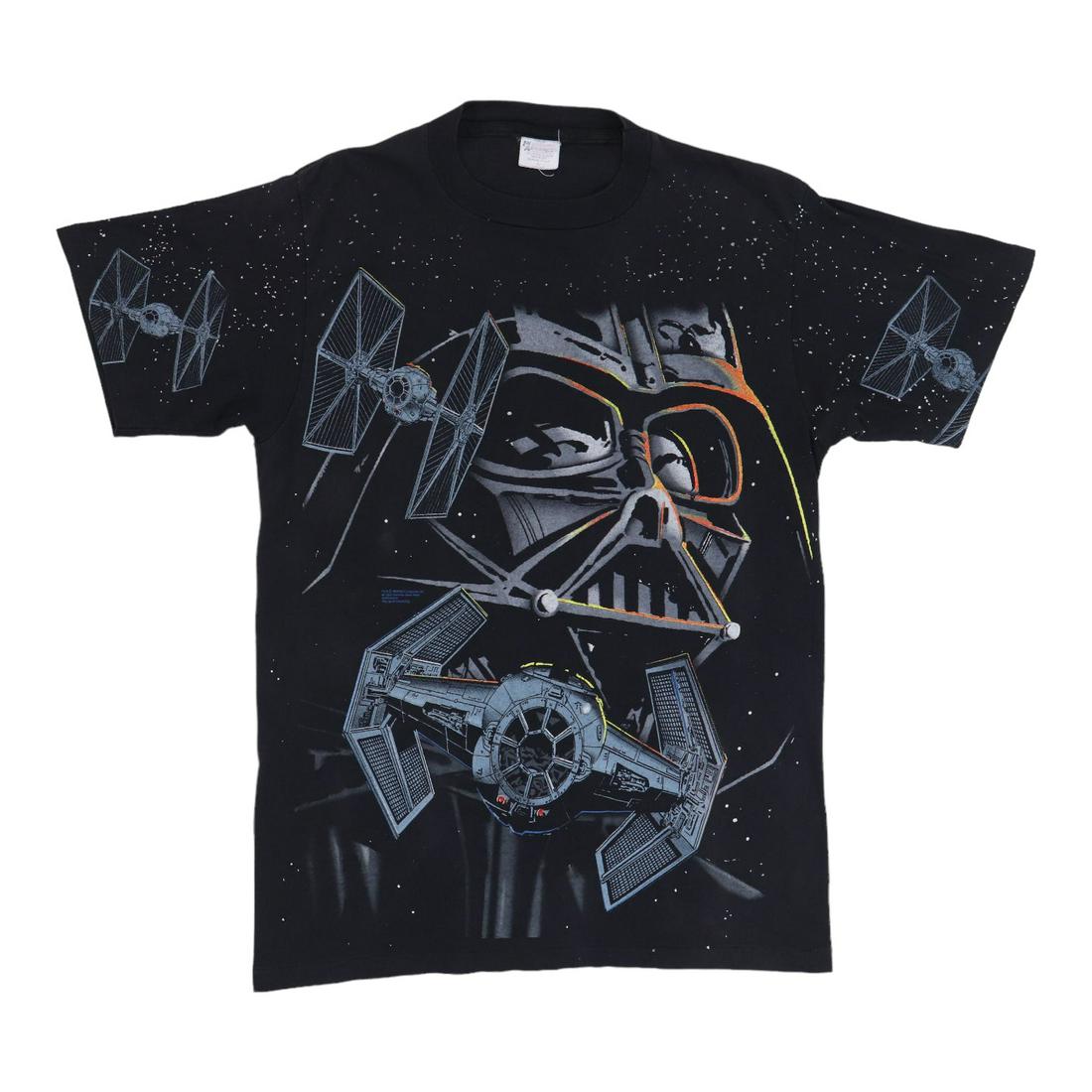 1990s Darth Vader Star Wars Shirt: 1990s Darth Vader Star Wars Shirt 1990s Darth Vader Star Wars Shirt. This is a true vintage shirt, not a modern reproduction. Sizes vary so please use measurements for best idea on fit.No back graphic