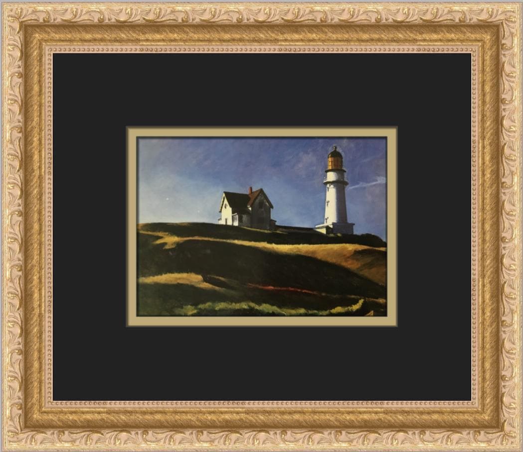 Edward Hopper Lighthouse Hill Custom Framed Print: Edward Hopper Lighthouse Hill Custom Framed Print Size: Medium Region Of Origin: United States Artist: Edward Hopper Production Technique: Offset Lithograph Framing: Matted & Framed Style: Impressioni