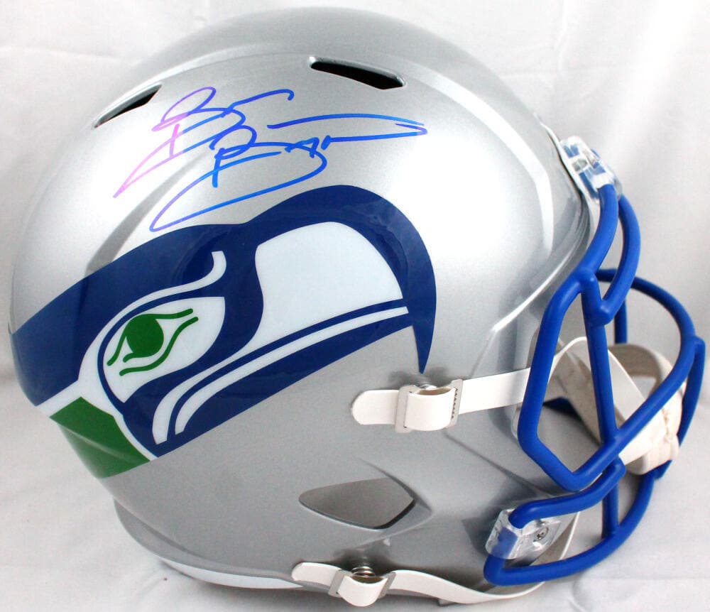 Brian Bosworth Autographed Seattle Seahawks F/S 83-01 Speed Helmet-BeckettW Holo: Brian Bosworth Autographed Seattle Seahawks F/S 83-01 Speed Helmet-BeckettW Holo Sport: Football-NFL Product: Helmet Original/Reprint: Original Player: Brian Bosworth Team: Seattle Seahawks Autograph 