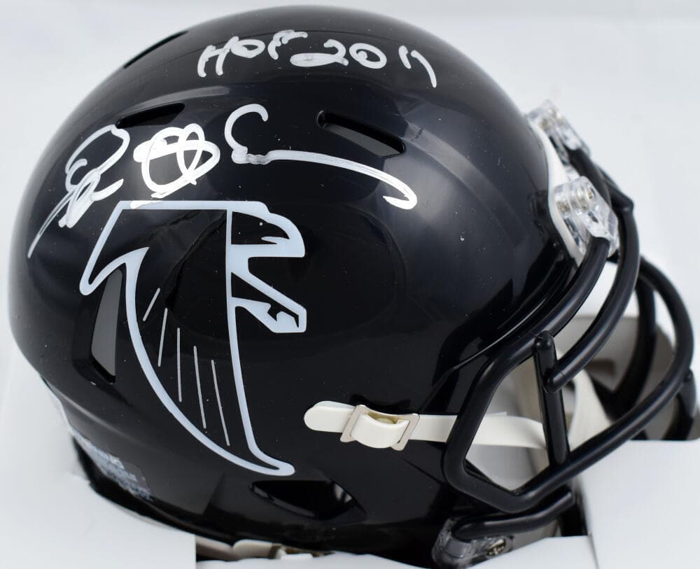 Deion Sanders Signed Falcons 90-92 Speed Mini Helmet w/HOF-Beckett W Hologram: Deion Sanders Signed Falcons 90-92 Speed Mini Helmet w/HOF-Beckett W Hologram Sport: Football Product: Helmet Original/Reprint: Original Player: Deion Sanders Team: Atlanta Falcons Autograph Authentic