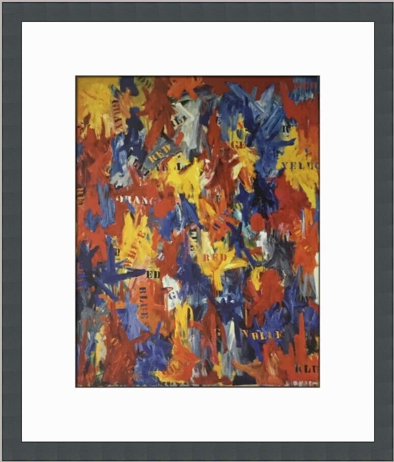 Jasper Johns False Start Custom Framed Print: Jasper Johns False Start Custom Framed Print Unit Of Sale: Single-Piece Work Artist: Jasper Johns Size: Medium Item Length: 15 in Region Of Origin: united states Framing: Matted & Framed Personalize:
