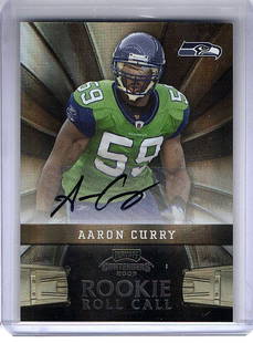 Aaron Curry 2009 Playoff Contenders Rookie Roll Call Auto Autograph #9: Aaron Curry 2009 Playoff Contenders Rookie Roll Call Auto Autograph #9 Graded: No Sport: Football League: NFL Professional Grader: Seller Team: New York Yankees Card Number: 9 Player: Aaron Curry Pre-