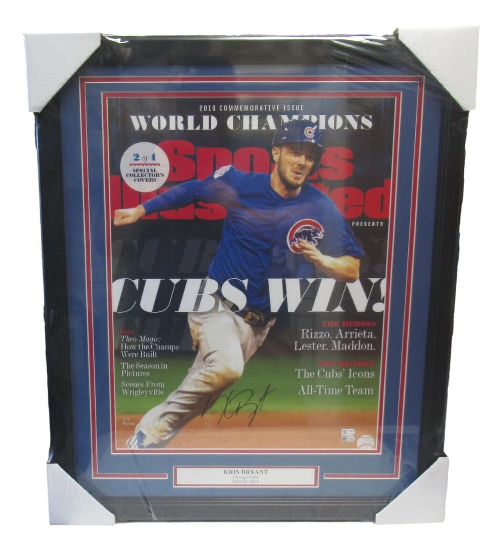 Kris Bryant Signed Autographed 16x20 Photo Framed Chicago Cubs Fanatics & MLB: Kris Bryant Signed Autographed 16x20 Photo Framed Chicago Cubs Fanatics & MLB Product: Photo Player: Kris Bryant Sport: Baseball-MLB Autograph Authentication: Fanatics Authentic Signed: Yes Team: Chic
