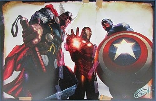 Greg Horn Signed MARVEL Thor Iron Man Captain America 11x17 Print 127125: Greg Horn Signed MARVEL Thor Iron Man Captain America 11x17 Print 127125 Pre-Owned PLEASE NOTE: Framed Large or heavy Items do not have shipping costs included. The exact shipping cost will be added t