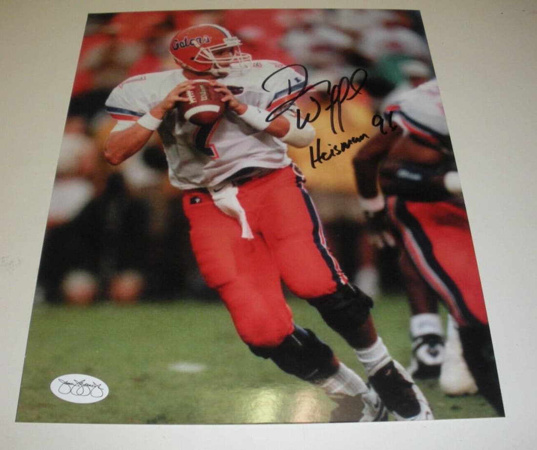 DANNY WUERFFEL FLORIDA GATORS HEISMAN 1996 LAST1 JSA/STAMP/COA SIGNED 8X10 PHOTO: DANNY WUERFFEL FLORIDA GATORS HEISMAN 1996 LAST1 JSA/STAMP/COA SIGNED 8X10 PHOTO Sport: Football-NFL Original/Reprint: Original Product: Photo Pre-Owned PLEASE NOTE: Framed Large or heavy Items do not