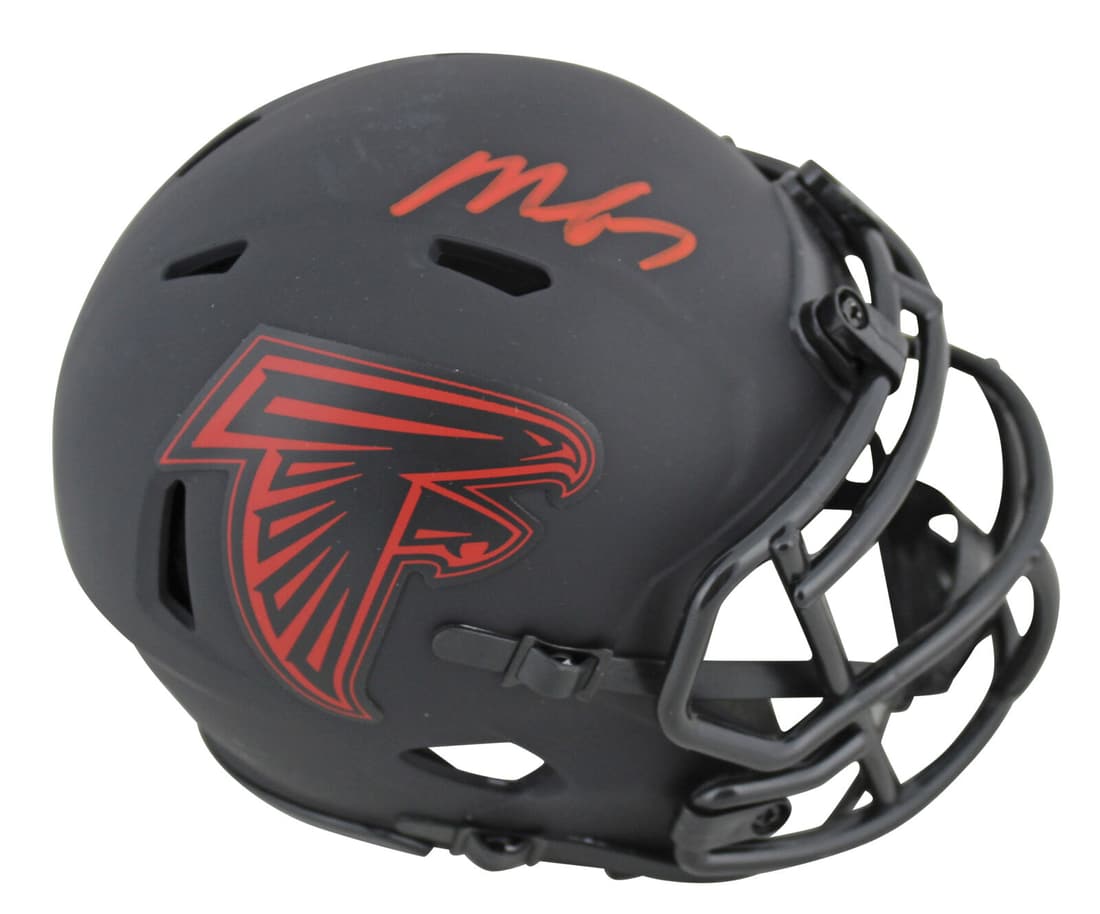 Falcons Michael Vick Signed Eclipse Speed Mini Helmet Autographed JSA Witness: Falcons Michael Vick Signed Eclipse Speed Mini Helmet Autographed JSA Witness Sport: Football-NFL Product: Helmet Original/Reprint: Original Player: Michael Vick Team: Atlanta Falcons Autograph Authen