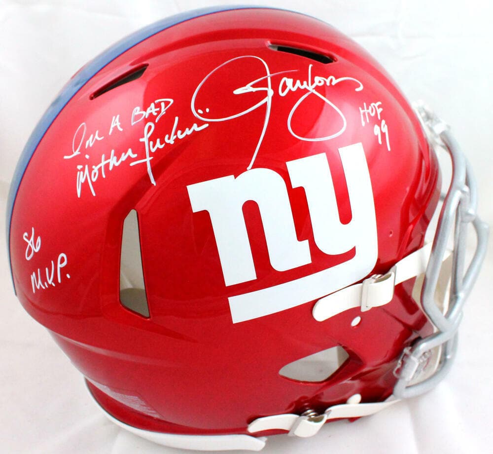 Lawrence Taylor Signed NY Giants F/S Flash Speed Helmet w/3 Insc.-JSAW: Lawrence Taylor Signed NY Giants F/S Flash Speed Helmet w/3 Insc.-JSAW Sport: Football Product: Helmet Original/Reprint: Original Player: Lawrence Taylor Team: New York Giants Autograph Authentication