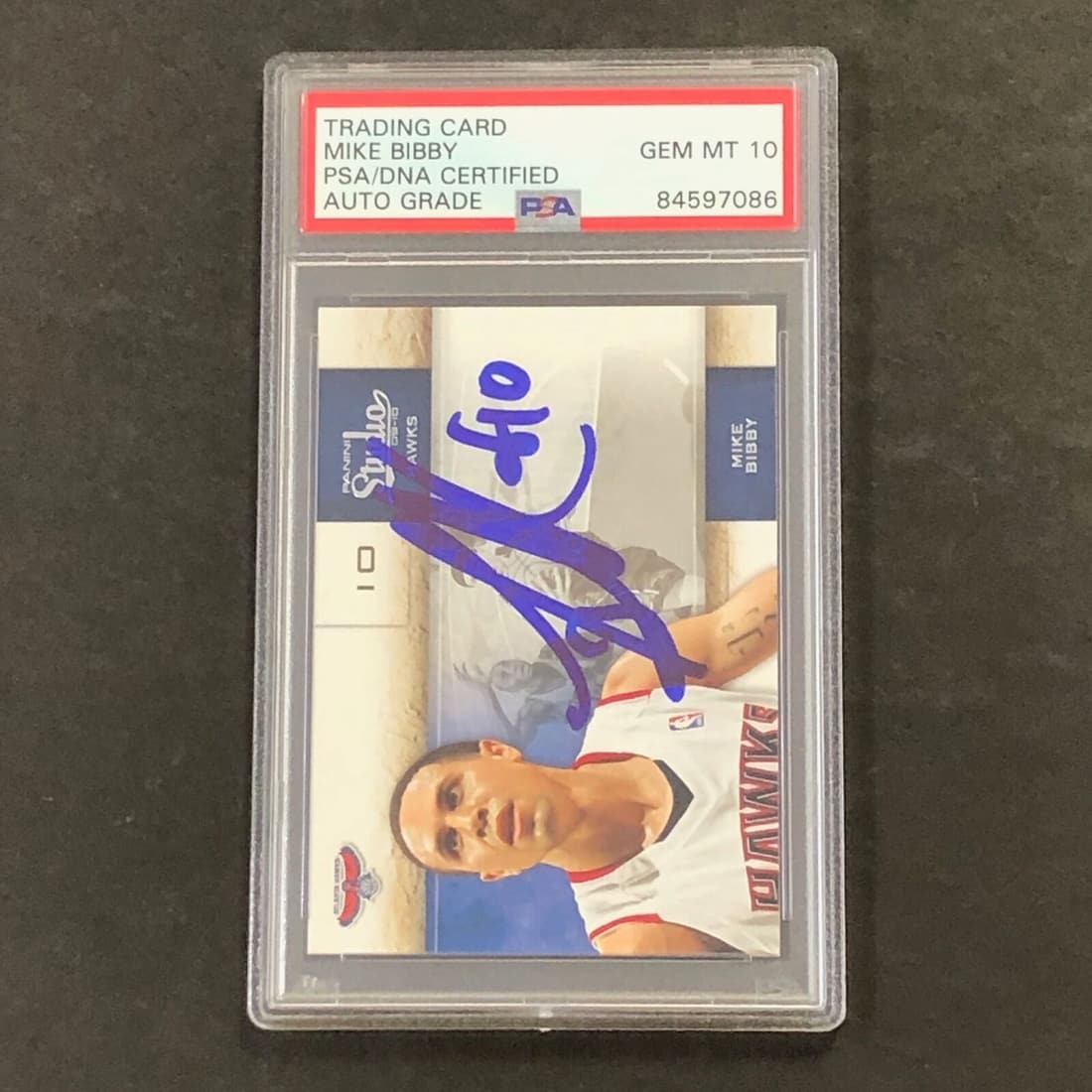 2009-10 Panini Studio #65 Mike Bibby Signed Card AUTO PSA Slabbed Hawks: 2009-10 Panini Studio #65 Mike Bibby Signed Card AUTO PSA Slabbed Hawks Original/Reprint: Original Sport: Basketball-NBA Pre-Owned PLEASE NOTE: Framed Large or heavy Items do not have shipping costs i