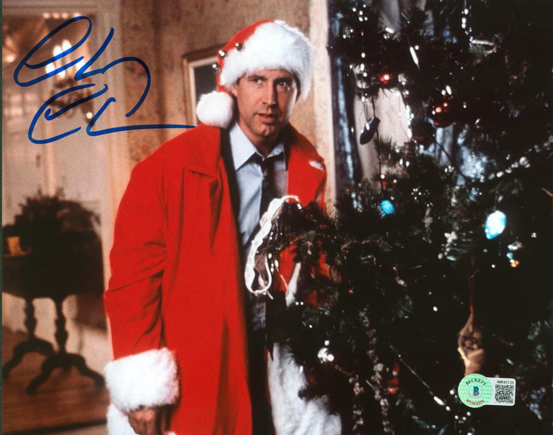 Chevy Chase Christmas Vacation Signed 8x10 Horizontal Photo w/ Blue Sig BAS 44: Chevy Chase Christmas Vacation Signed 8x10 Horizontal Photo w/ Blue Sig BAS 44 Industry: Movies Object Type: Photograph Original/Reproduction: Original Autograph Authentication: Beckett Product Coa: B