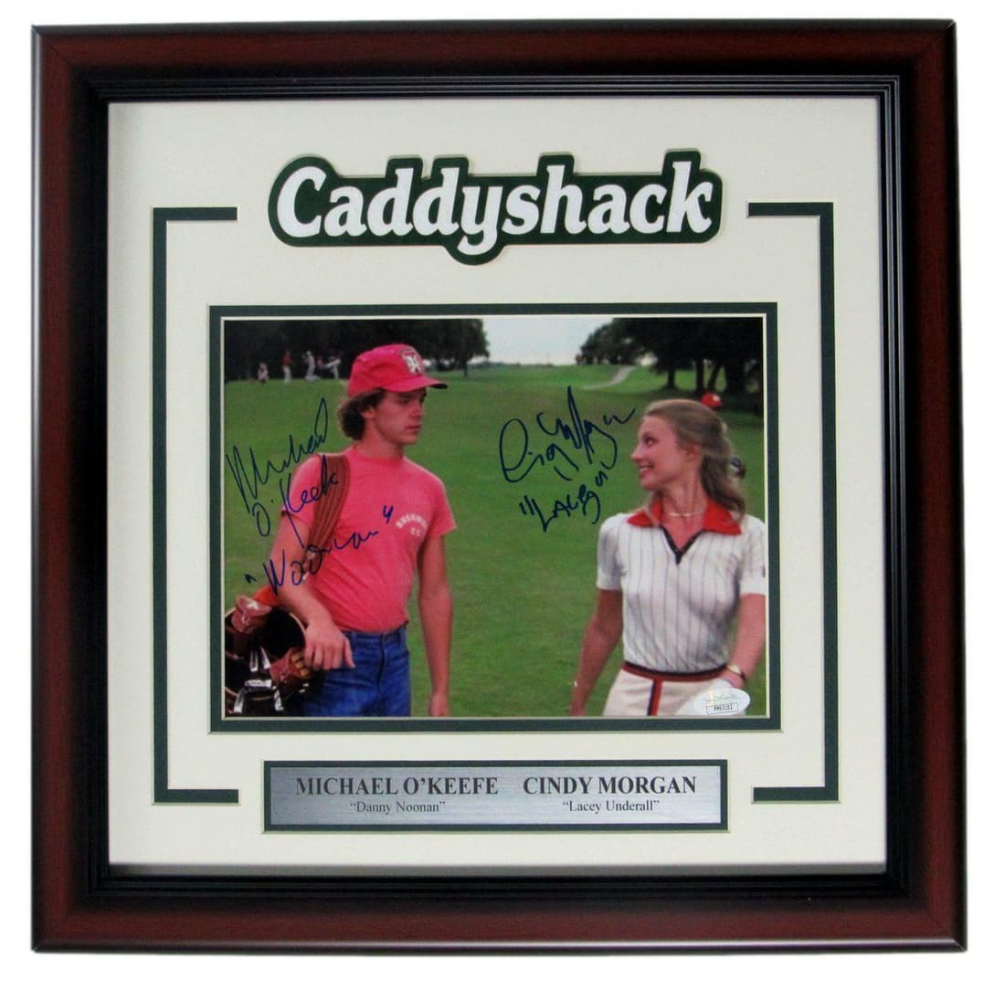 Michael OKeefe/Cindy Morgan "Caddyshack" Signed 8x10 Photo Framed JSA 162999: Michael OKeefe/Cindy Morgan "Caddyshack" Signed 8x10 Photo Framed JSA 162999 Industry: Movies Original/Reproduction: Original Autograph Authentication: JSA Pre-Owned The MYNT Guarantee: All items in t