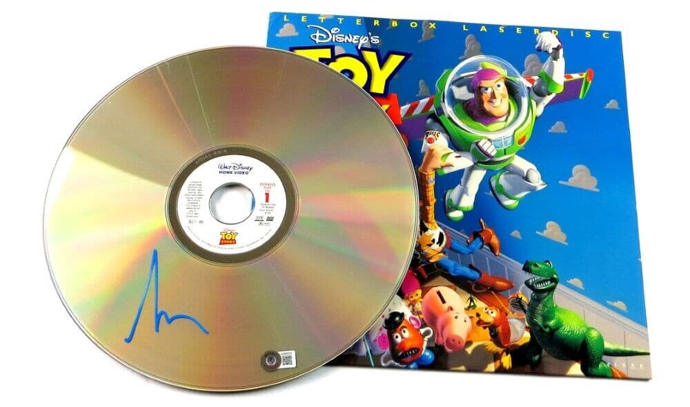 Tim Allen Signed Autographed Laserdisc Toy Story Buzz Lightyear BAS: Tim Allen Signed Autographed Laserdisc Toy Story Buzz Lightyear BAS Industry: Movies Object Type: DVD Cover Original/Reproduction: Original Autograph Authentication: Beckett Authentication Signed By: