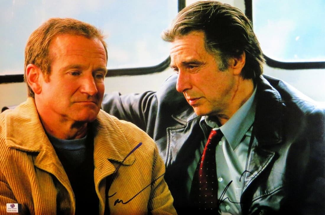 Al Pacino Robin Williams Dual Signed Autographed 12x18 Photo Insomnia
