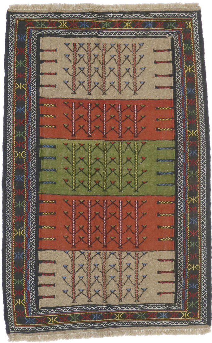 4X6 Tribal Sumak Herati Beige Oriental Rug Flat-Weave Farmhouse Carpet 38X59: 4X6 Tribal Sumak Herati Beige Oriental Rug Flat-Weave Farmhouse Carpet 38X59 Free continental US Shipping Type: Area rug Size: 3"8 X 5"9 Ft Color: Beige Production Technique: Knotted Material: Wool Ti