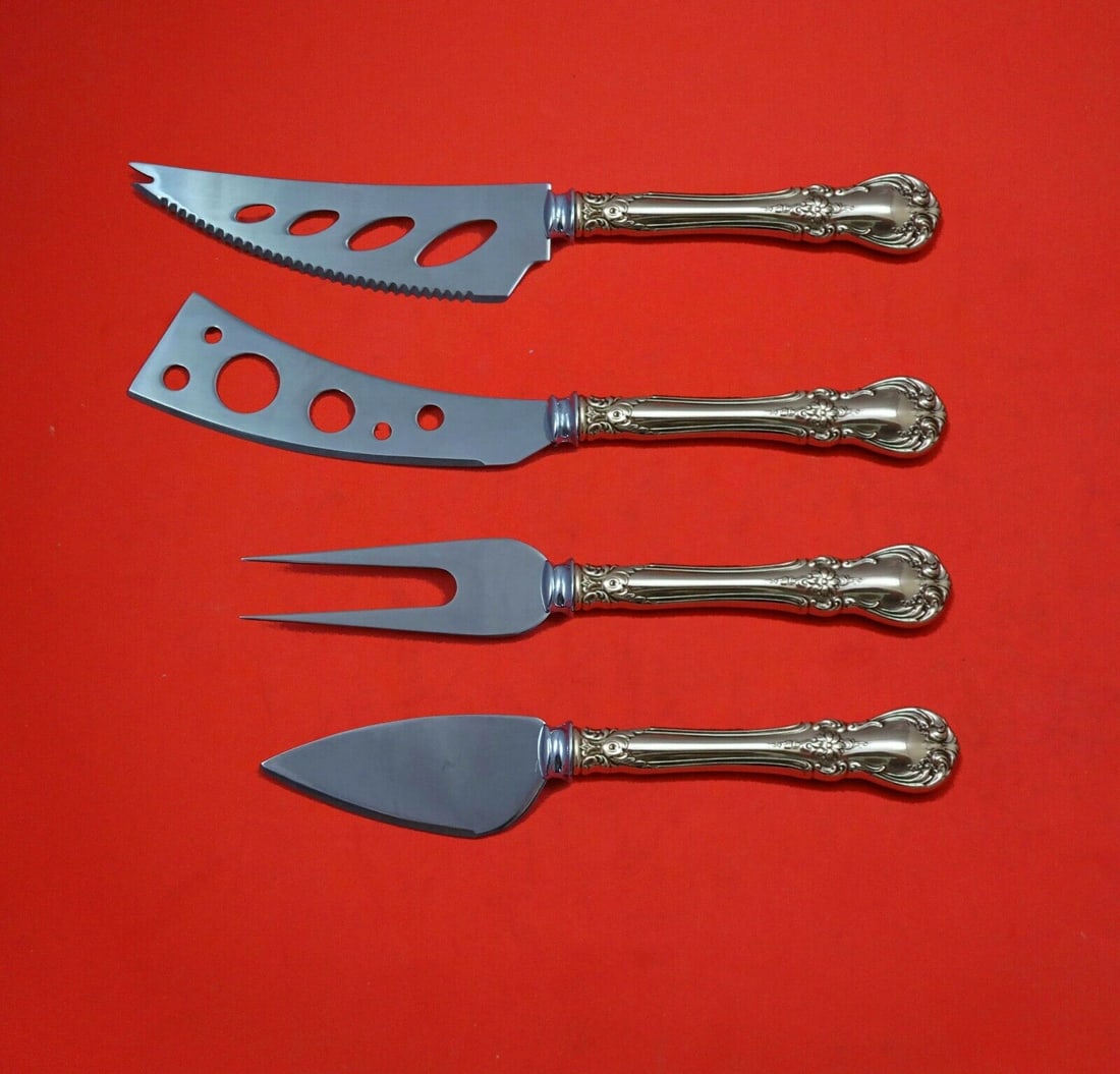 Old Master by Towle Sterling Silver Deluxe Charcuterie Set 4-Piece Custom Made: Old Master by Towle Sterling Silver Deluxe Charcuterie Set 4-Piece Custom Made Old master by towlesterling silver hollow handles with stainless implement/blades deluxe charcuterie set, custom made in