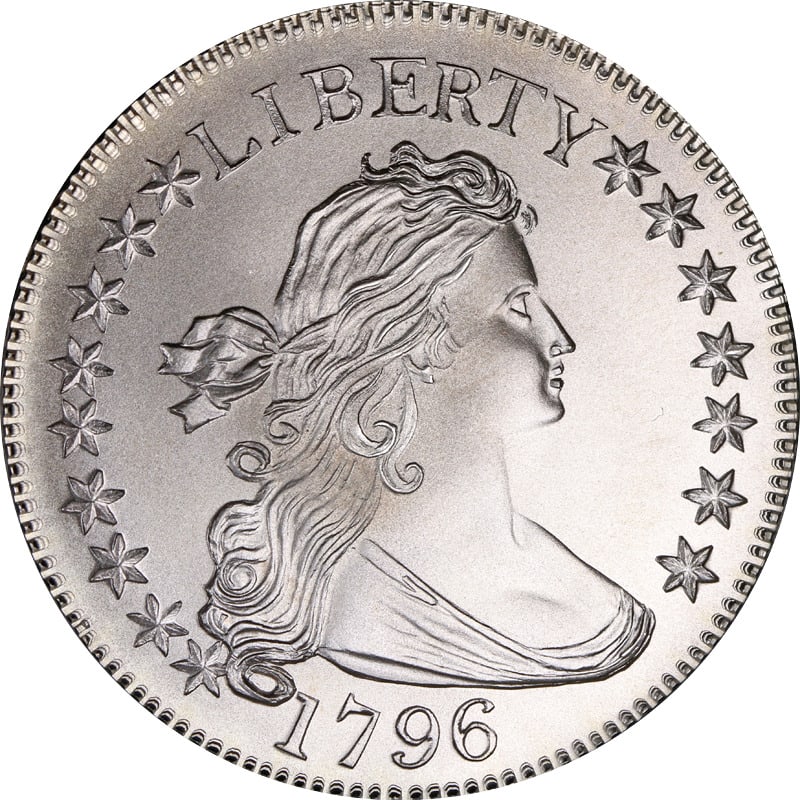 1796 Ron Landis Restrike - 16 Star - GEM: 1796 Ron Landis Restrike - 16 Star - GEM Certification: Uncertified Composition: Silver Circulated/Uncirculated: Circulated Year: 1796 Pre-Owned The MYNT Guarantee: All items in this auction are guara