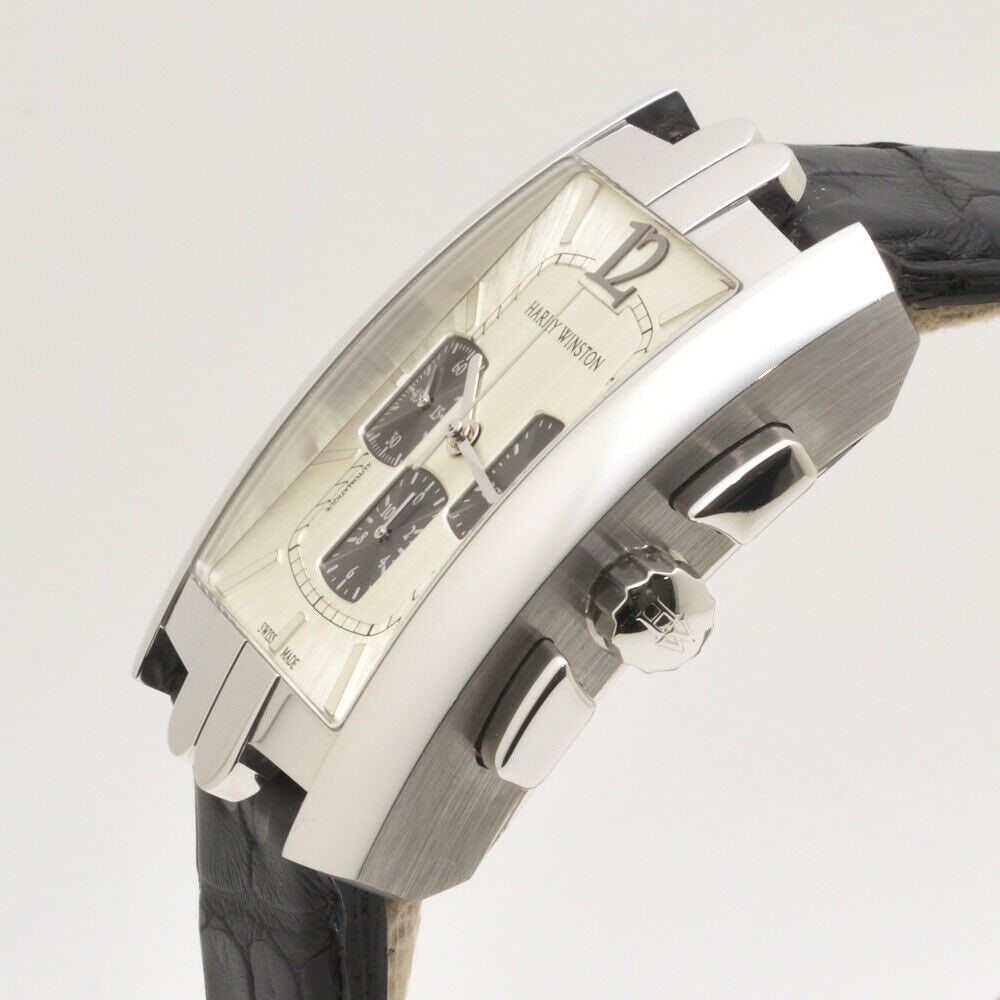 Harry Winston Avenue C Chronograph K18WG Automatic Mens Watch Pre-Owned: Harry Winston Avenue C Chronograph K18WG Automatic Mens Watch Pre-Owned Type: wristwatch Maker harry winston type men's nameAvenue C Chronograph REF/CAL REF.330/MCA CAL.ETA2094 based Material K18WG be