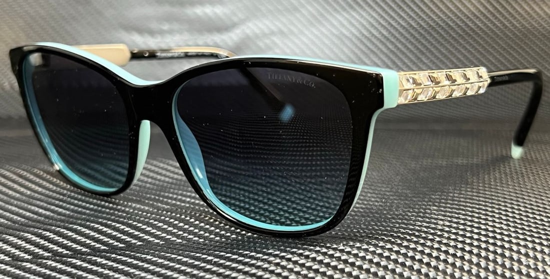 TIFFANY & co. TF4174B 80559S Black Blue Gradient Womens Sunglasses 56 mm: TIFFANY & co. TF4174B 80559S Black Blue Gradient Womens Sunglasses 56 mm Frame Color: Black Type: Sunglasses New The Mynt Guarantee: All items in this auction are guaranteed to be 100% authentic. At Y