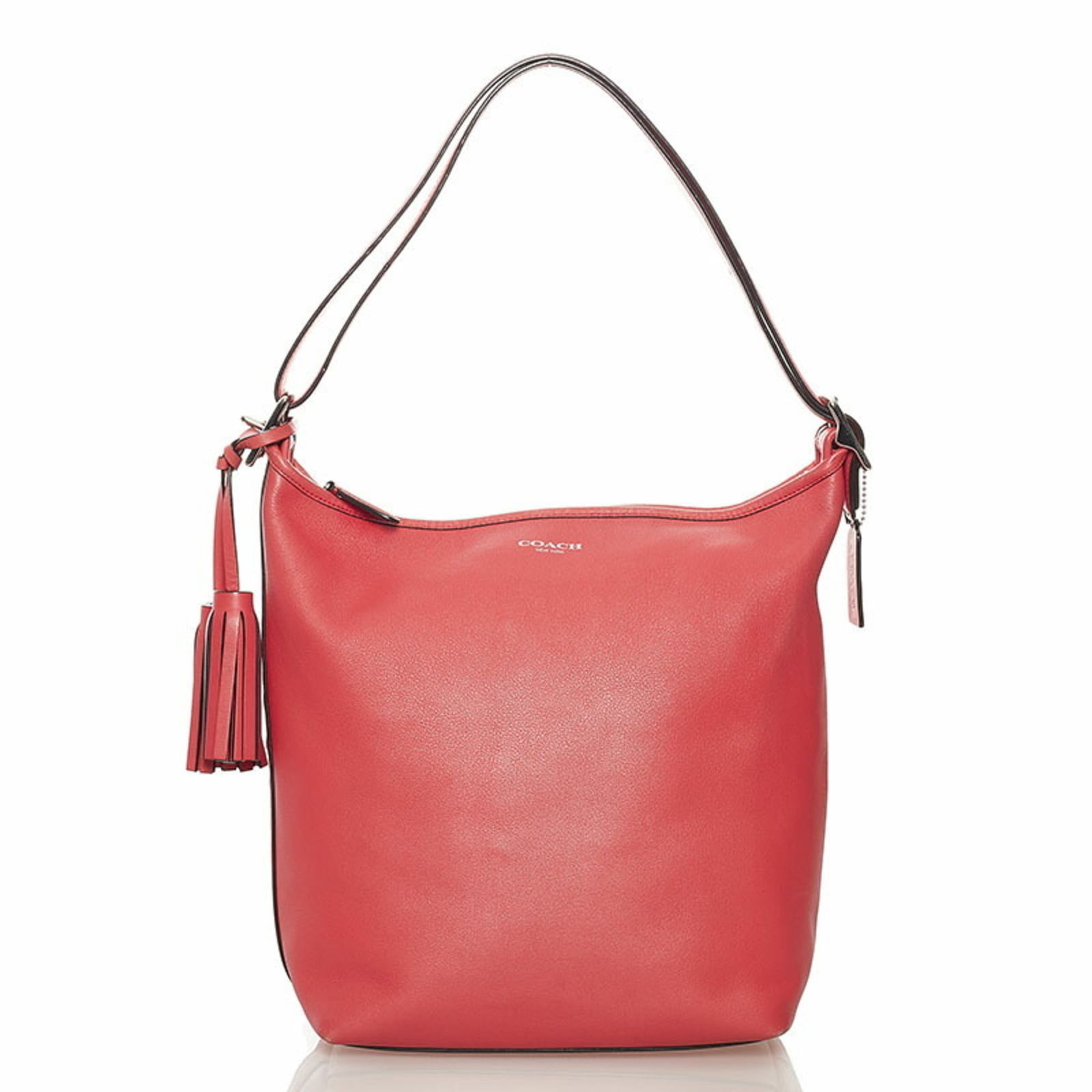 Coach shoulder bag K1275-19889 pink leather ladies COACH: Coach shoulder bag K1275-19889 pink leather ladies COACH Brand: Coach Line: Signature Model: k1275-19889 Type: Shoulder bag Material: Leather Leather: Color: Pink Closure: Zipper Inner Pocket: Open po