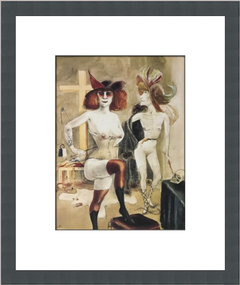 Otto Dix Dedicated to Sado Masochists Custom Framed Print: Otto Dix Dedicated to Sado Masochists Custom Framed Print Artist: Otto Dix Unit Of Sale: Single-Piece Work Size: Medium (up to 36in.) Item Length: 12 in Region Of Origin: United States Framing: Matted
