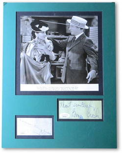 Bing Crosby Louise Campbell Autographed Matted Cut Autos Star Maker JSA: Bing Crosby Louise Campbell Autographed Matted Cut Autos Star Maker JSA Industry: Movies Original/Reproduction: Original Signed By: Bing Crosby Louise Campbell Autograph Authentication: James Spence (