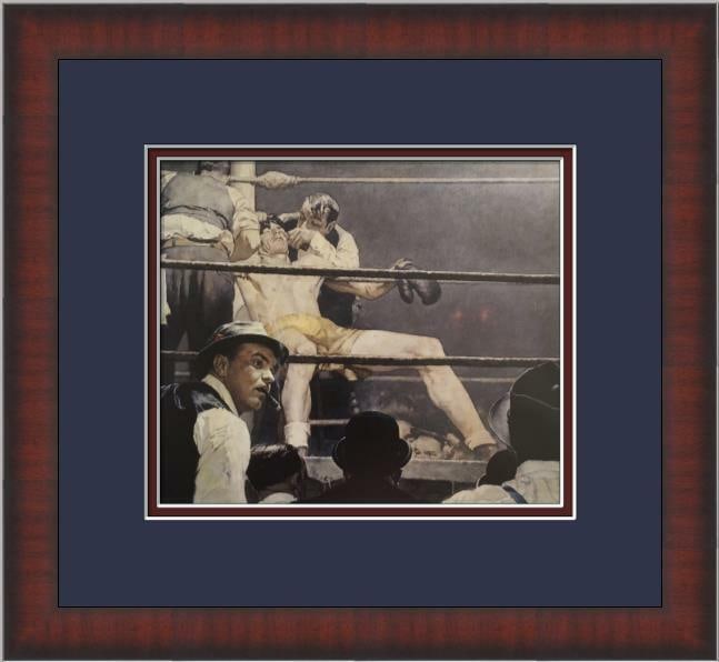 Norman Rockwell - The Boxer Custom Gallery Framed Print: Norman Rockwell - The Boxer Custom Gallery Framed Print Features: Framed Matted Region Of Origin: United States Item Width: 14 in Title: The Boxer Production Technique: Lithography Item Length: 14 in 