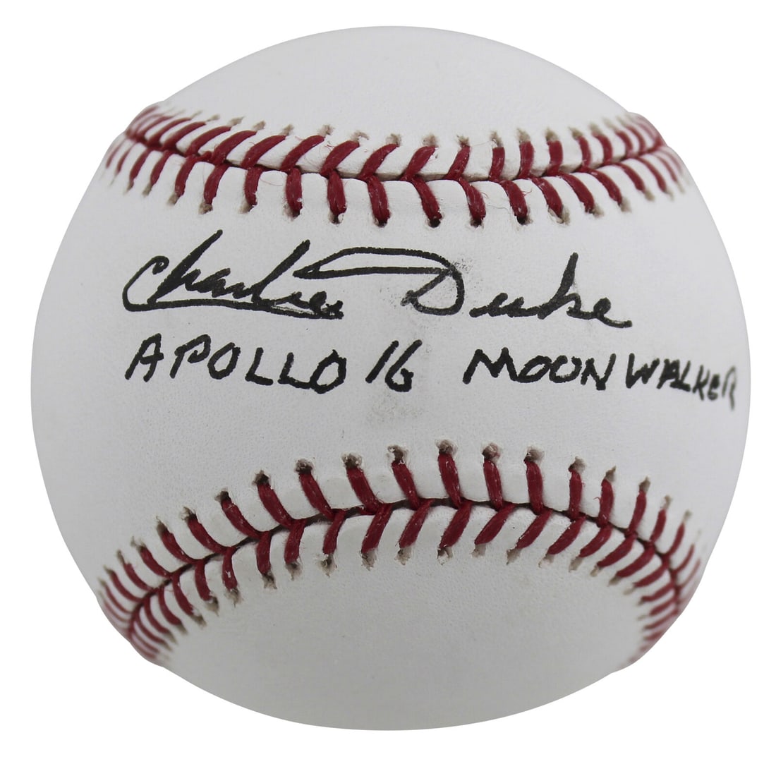 Charles Duke "Apollo 16 Moon Walker" Signed Oml Baseball BAS #BB41957: Charles Duke "Apollo 16 Moon Walker" Signed Oml Baseball BAS #BB41957 Sport: Baseball-MLB Product: Ball Original/Reprint: Original Player: Charles Duke Autograph Authentication: Beckett Team: Apollo 1