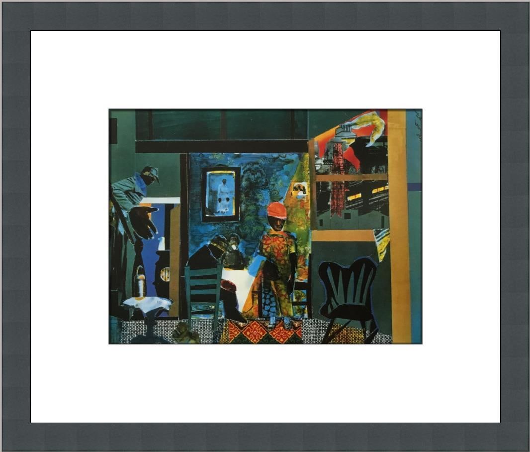 Romare Bearden Mills Hand Lunch Bucket Custom Framed Print: Romare Bearden Mills Hand Lunch Bucket Custom Framed Print Size: Medium Region Of Origin: United States Artist: Romare Bearden Production Technique: Offset Lithograph Framing: Matted & Framed Style: C
