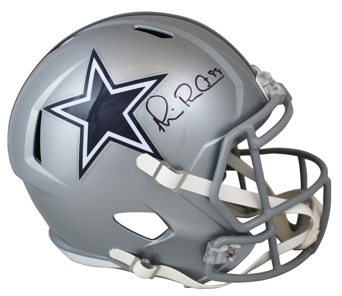 Cowboys Michael Irvin Signed Silver Full Size Speed Rep Helmet BAS Witnessed: Cowboys Michael Irvin Signed Silver Full Size Speed Rep Helmet BAS Witnessed Sport: Football Product: Helmet Original/Reprint: Original Player: Michael Irvin Team: Dallas Cowboys Autograph Authenticat