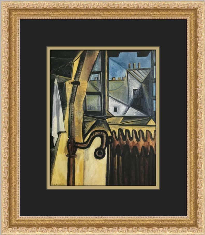 Pablo Picasso Atelier Window Newly Custom Framed Print: Pablo Picasso Atelier Window Newly Custom Framed Print Features: Framed Matted Region Of Origin: usa Item Width: 14 in Title: Atelier Window Production Technique: Offset Lithograph Item Length: 14 in 