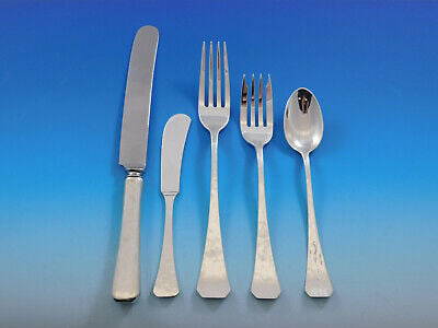 Square by Porter Blanchard Sterling Silver Flatware Set Service 61 pieces: Square by Porter Blanchard Sterling Silver Flatware Set Service 61 pieces Porter blanchard porter blanchard taught his son-in-law and renowned designer allan adler (the silversmith to the stars) the c