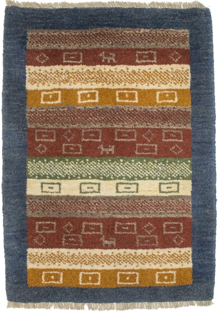 Hand-Knotted Tribal Design Multicolored 2X3 Plush Gabbeh Rug Kids Room Carpet: Hand-Knotted Tribal Design Multicolored 2X3 Plush Gabbeh Rug Kids Room Carpet Free continental US Shipping Type: Area Rug Size: 3"0 X 2"1 Ft Color: Red Production Technique: Knotted Material: Wool Ite